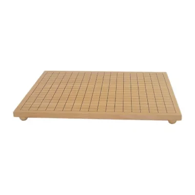 Maple Wood Veneer Go Board with Wooden Ball Feet - 19" x 17.5"