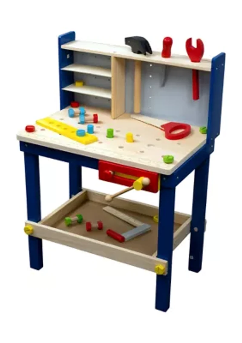 50 Piece Wood Tool Bench Playset
