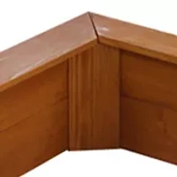 Red Hemlock Sand Box with Canopy