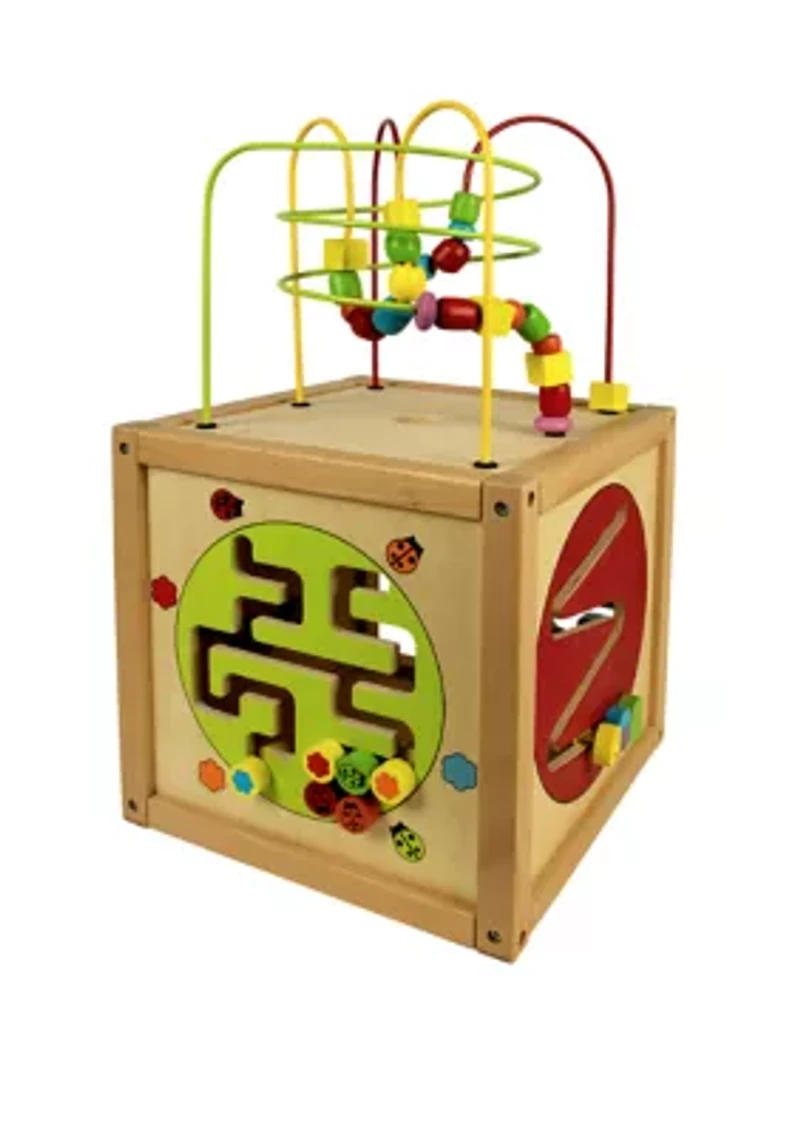 Wooden 5 Sided Activity Cube