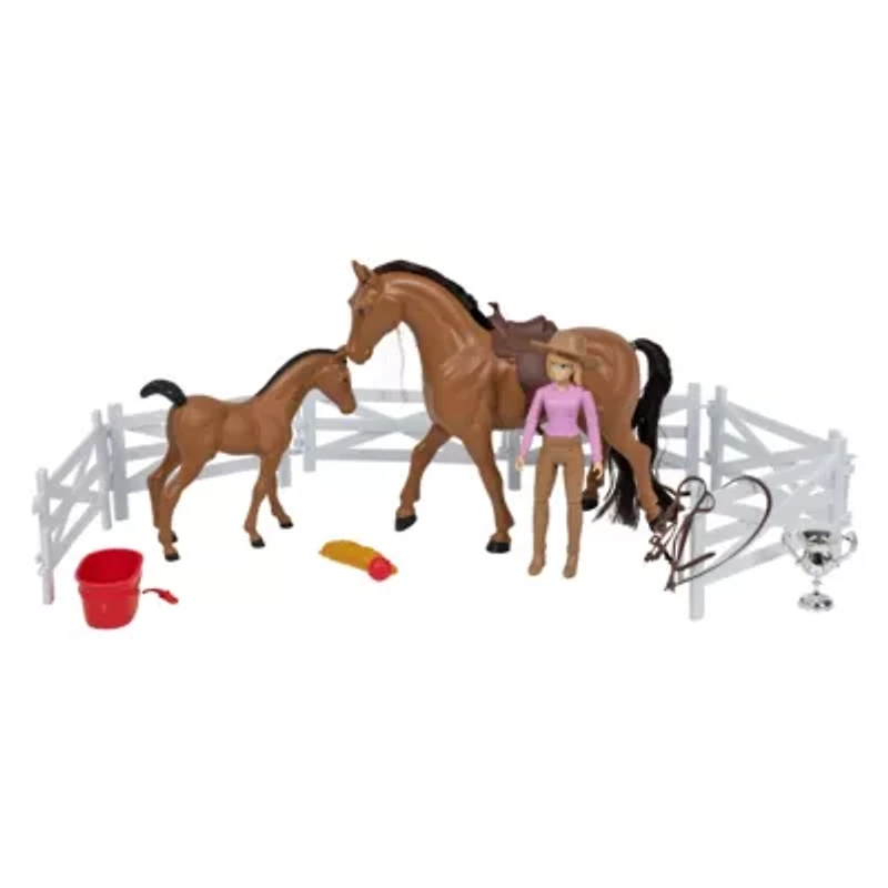Valley Ranch 1:9 Scale Horse Playset