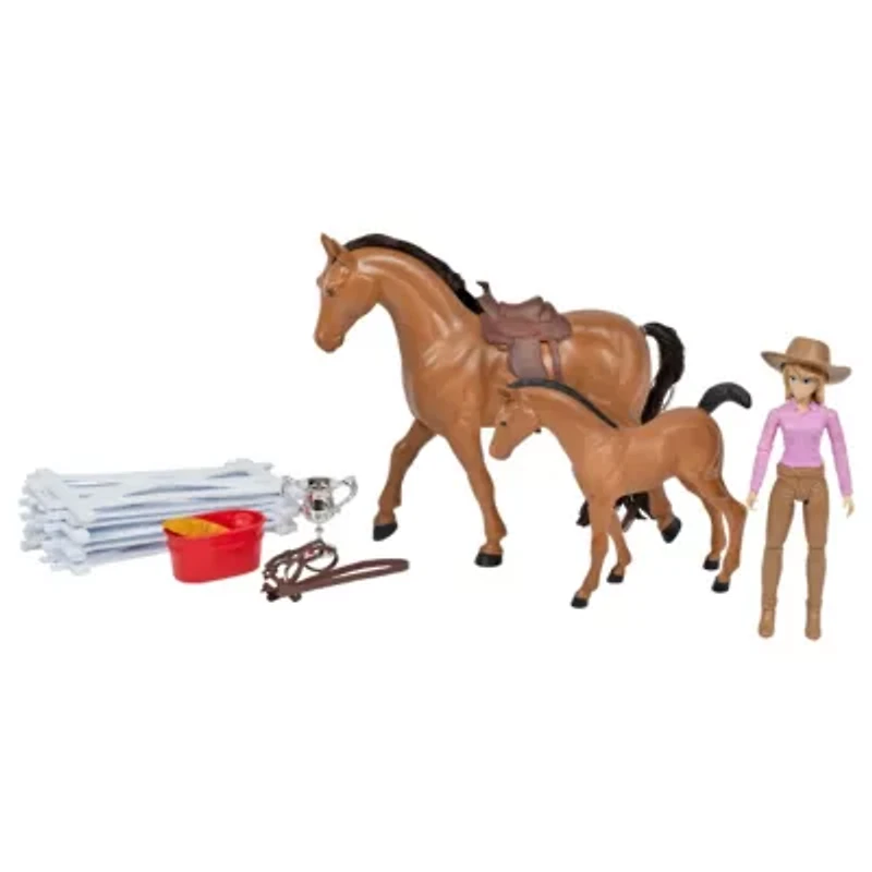 Valley Ranch 1:9 Scale Horse Playset