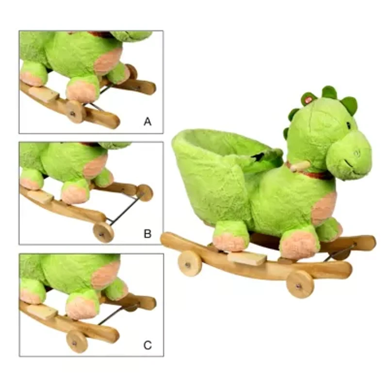 Dino Rocker with Wheels & Music