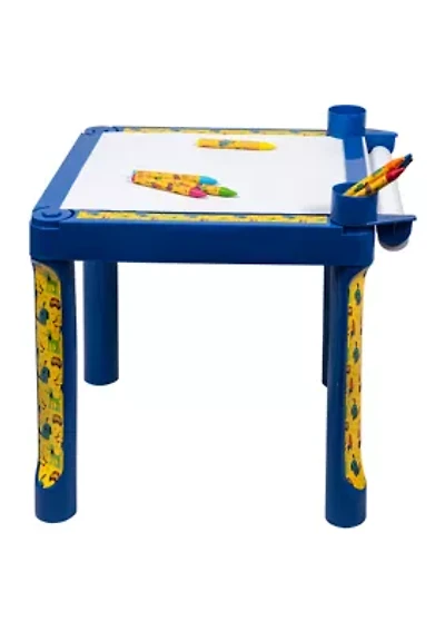 Plastic Coloring Table with Roll Paper