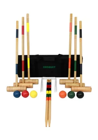Wood Croquet Set