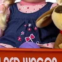 Blonde Baby Doll with Wagon and Accessories