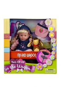 Blonde Baby Doll with Wagon and Accessories