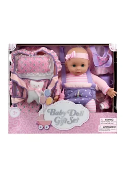Baby Doll Gift Set with Carrier