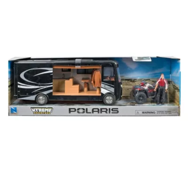 Camping RV Playset With Mini Die Cast Polaris