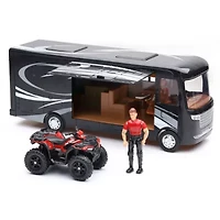 Camping RV Playset With Mini Die Cast Polaris