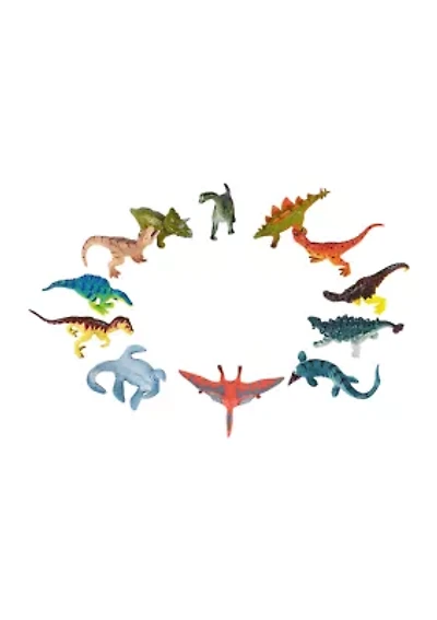 12 Piece Assorted Prehistoric Animal Playset