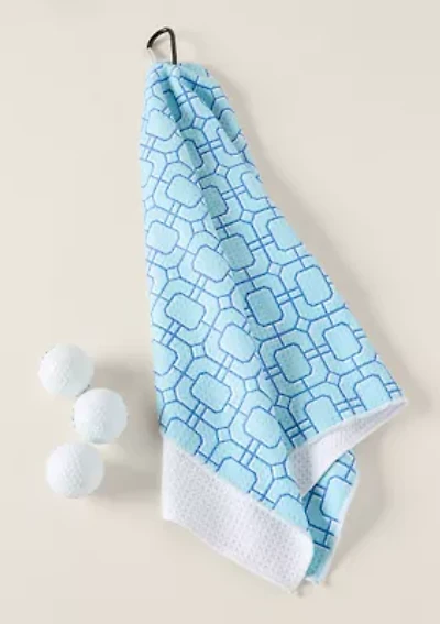Sewing Down South x Crown & Ivy™ Wild Dunes Golf Towel