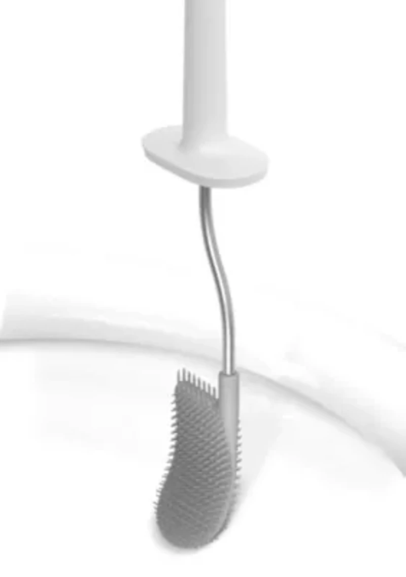 EasyStore Plus Standing Toilet Paper Holder with Flex™ Steel Toilet Brush