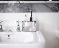 EasyStore Luxe Large Stainless-steel Toothbrush Caddy