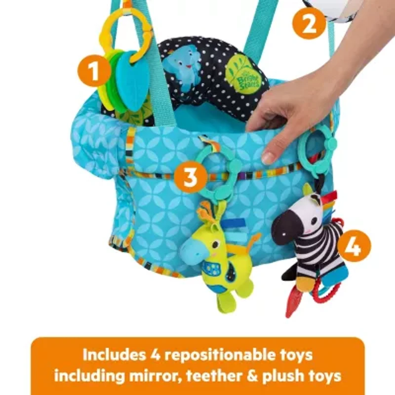Bounce 'n Spring Deluxe Door Jumper with Take-Along Toys