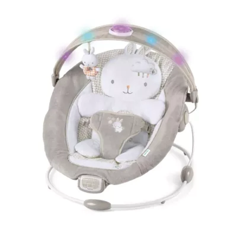 InLighten Baby Bouncer Seat with Light Up Toy Bar, Twinkle Tails