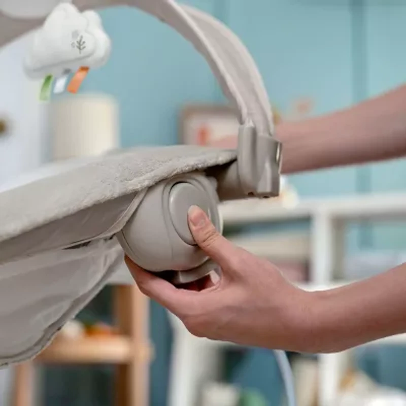 InLighten Baby Bouncer Seat with Light Up Toy Bar, Twinkle Tails