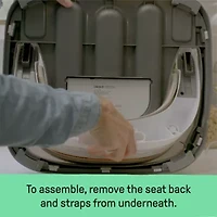 Baby Base 2-in-1 Booster Feeding and Floor Seat, Night Sky