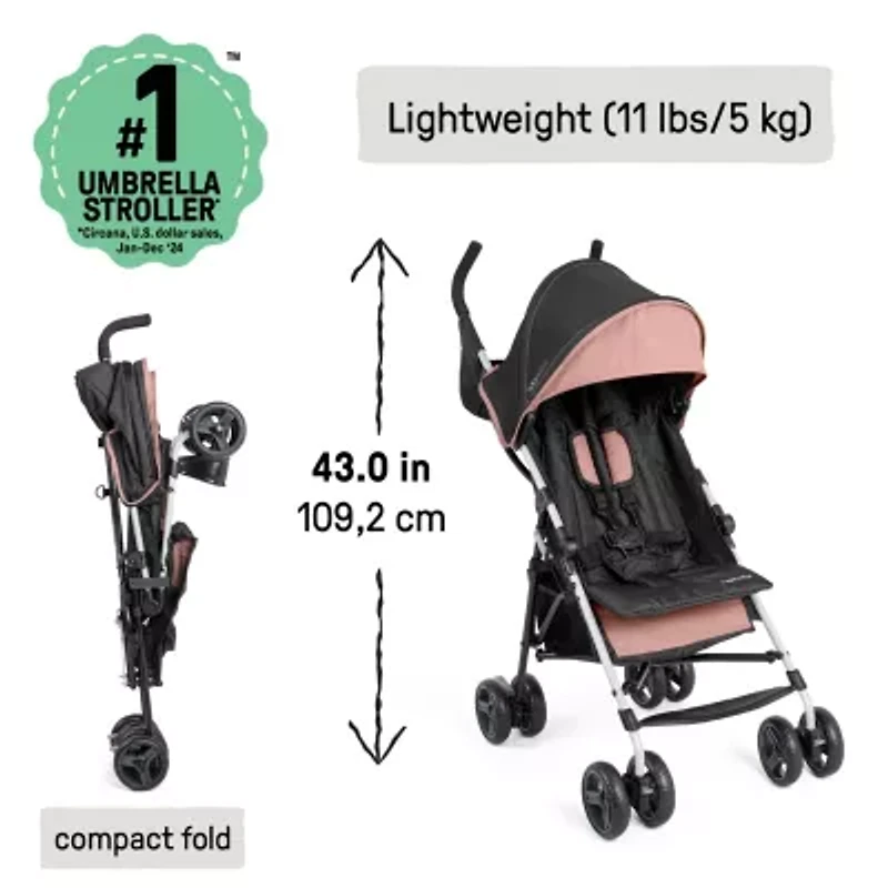 3D Mini Convenience Stroller, Dusty Rose
