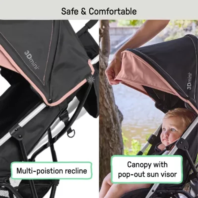 3D Mini Convenience Stroller, Dusty Rose