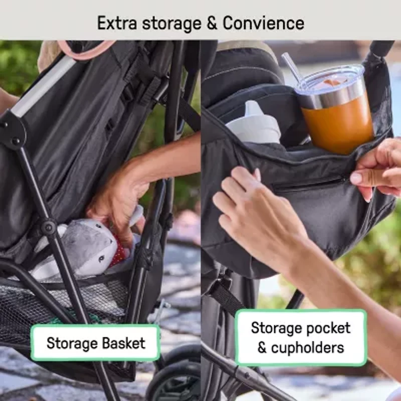 3D Mini Convenience Stroller, Dusty Rose