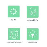 SwaddleMe by Ingenuity Compression Baby Swaddle Pod in Velboa, Two-Way Zipper, 0-2 Months, 1.0 TOG, 2-Pack - Clouds & Stars