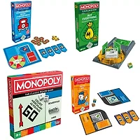 Monopoly Game with Free Parking, Buy Everything & Go to Jail Expansion Bundle