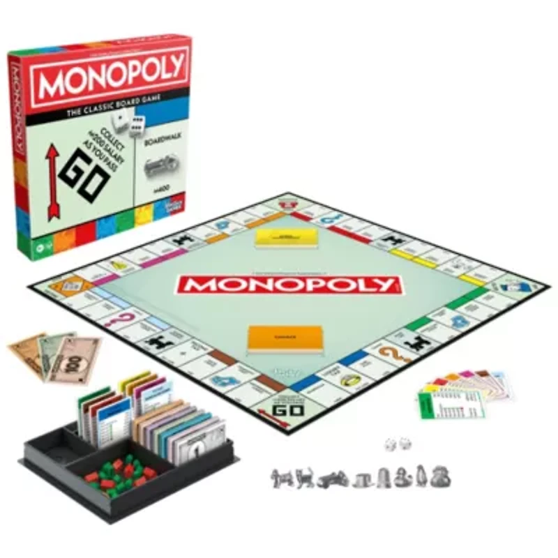Monopoly Game with Free Parking, Buy Everything & Go to Jail Expansion Bundle