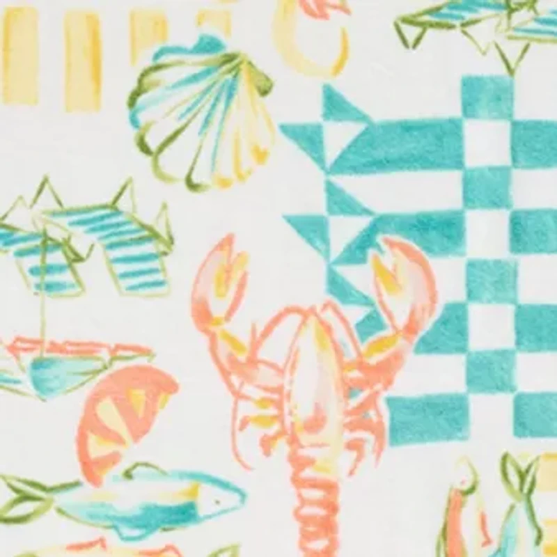 Beach Vibes Print Beach Towel