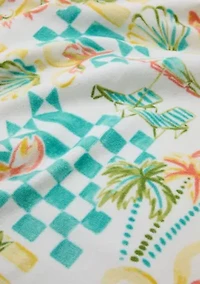 Beach Vibes Print Beach Towel