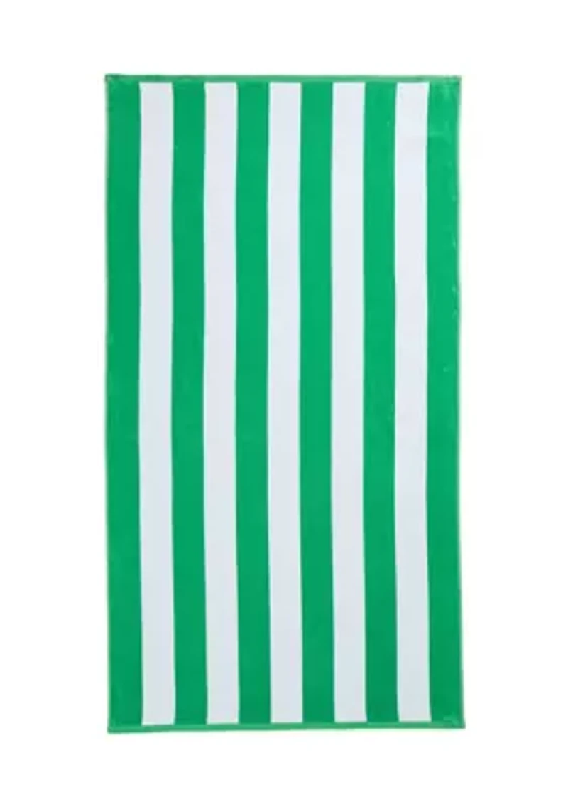 Cabana Stripe Jacquard Beach Towel