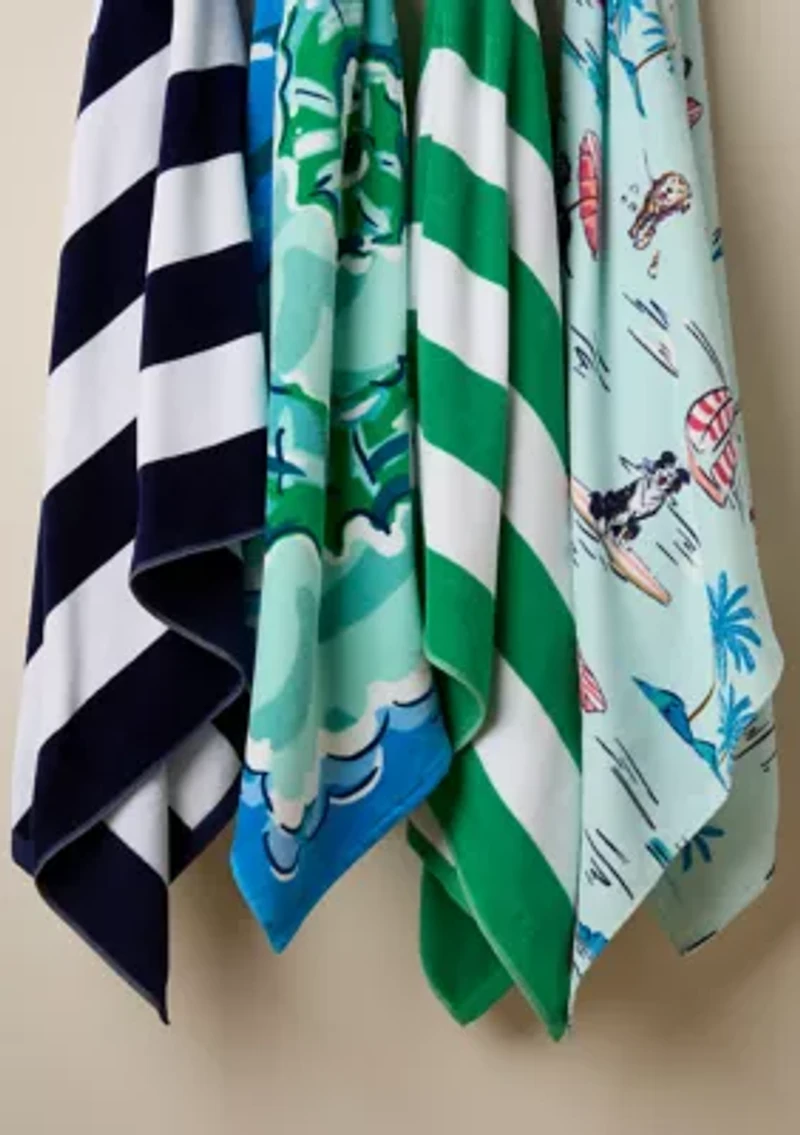 Cabana Stripe Jacquard Beach Towel