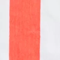 Cabana Stripe Coral Jacquard Beach Towel