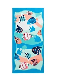 Fishy Print Beach Towel