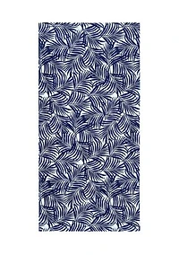 Palm Navy Print Beach Towel