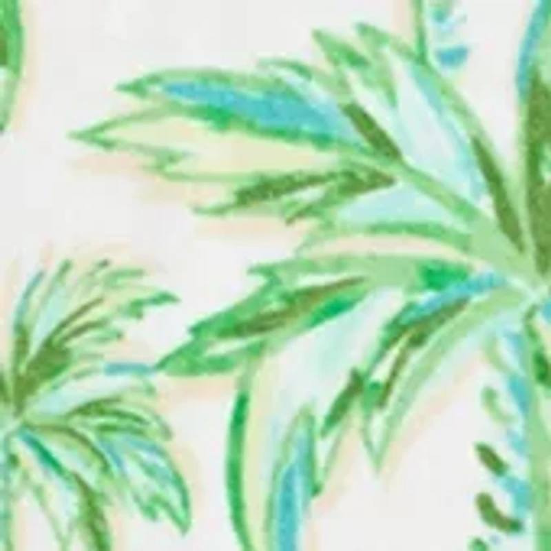 Palm Drop Print Beach Towel