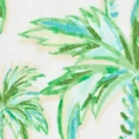 Palm Drop Print Beach Towel