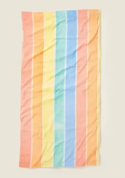 Rainbow Stripe Beach Towel