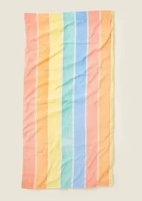 Rainbow Stripe Beach Towel