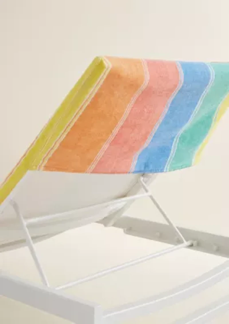 Rainbow Stripe Beach Towel