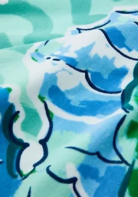Seahorse Print Beach Towel