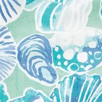 Shelly Aqua Beach Towel
