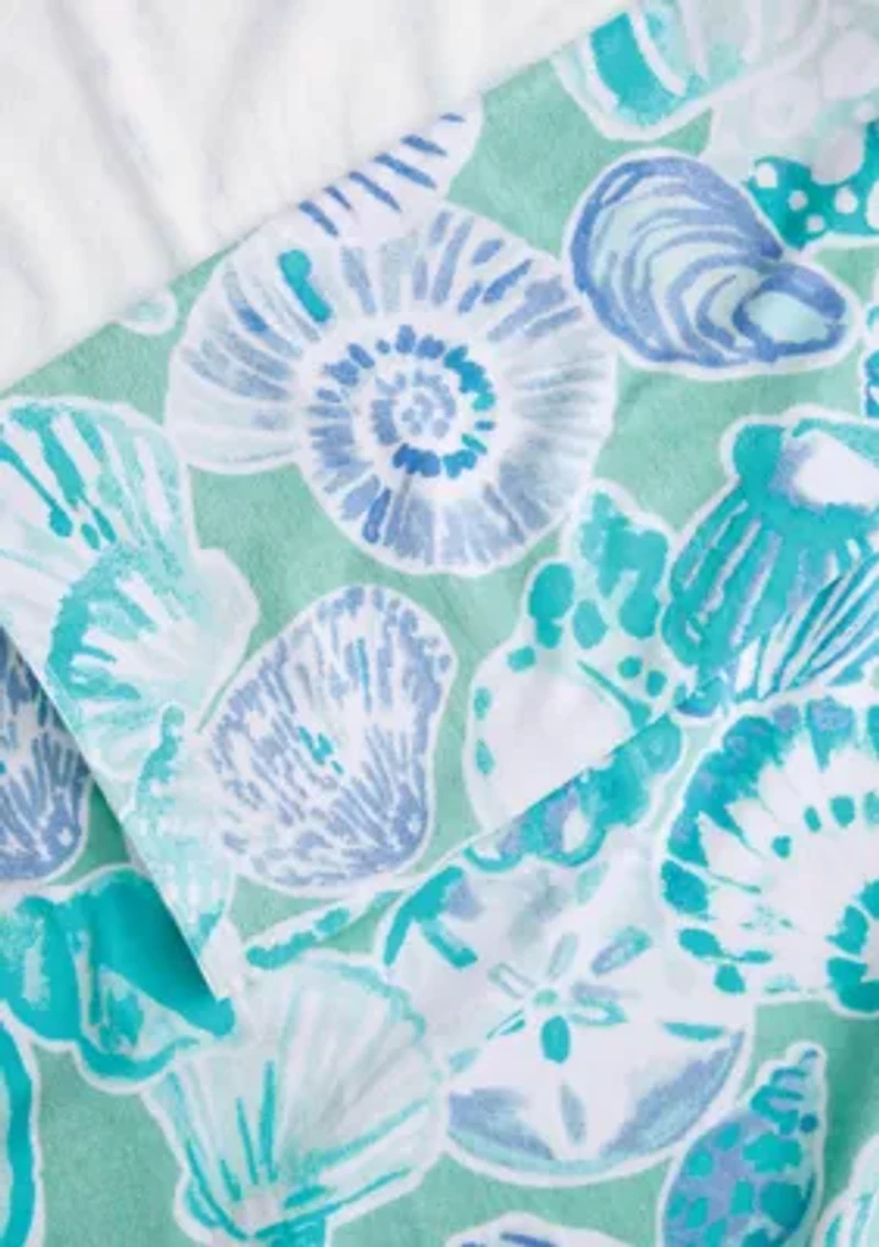Shelly Aqua Beach Towel