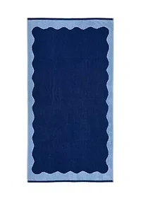 Scallop Jacquard Beach Towel