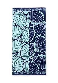 Split Shells Jacquard Beach Towel