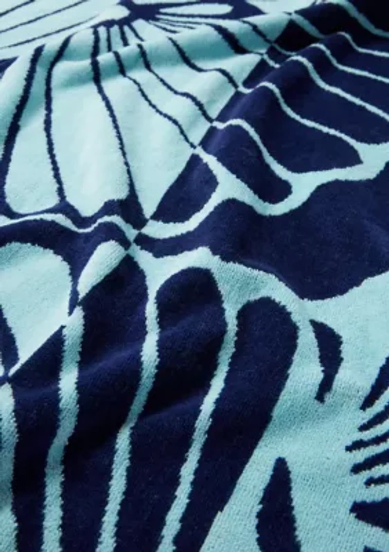 Split Shells Jacquard Beach Towel