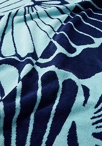 Split Shells Jacquard Beach Towel