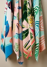Umbrellas Print Beach Towel