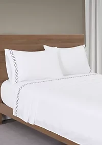 Embroidered Border Sheet Set