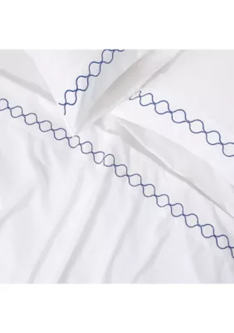 Embroidered Border Sheet Set